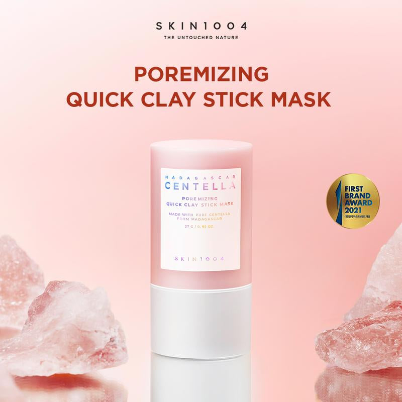 [SKIN1004 Official Shop] Poremizing Quick Clay Stick Mask 27G - Viral Blackhead Care Pink Stick, Quick Easy Wash-Off Mask, Removes Impurities and Sebum, Flawless Skin