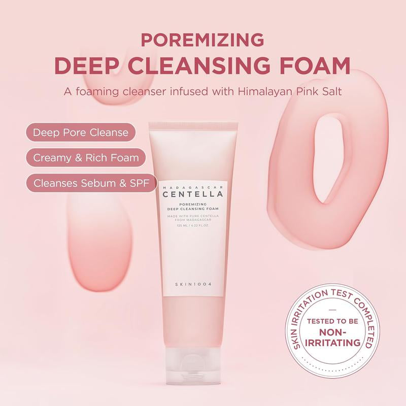 [SKIN1004] Madagascar Centella Poremizing Deep Cleansing Foam 125Ml - Deep Pore Cleanse, Creamy & Rich Foam