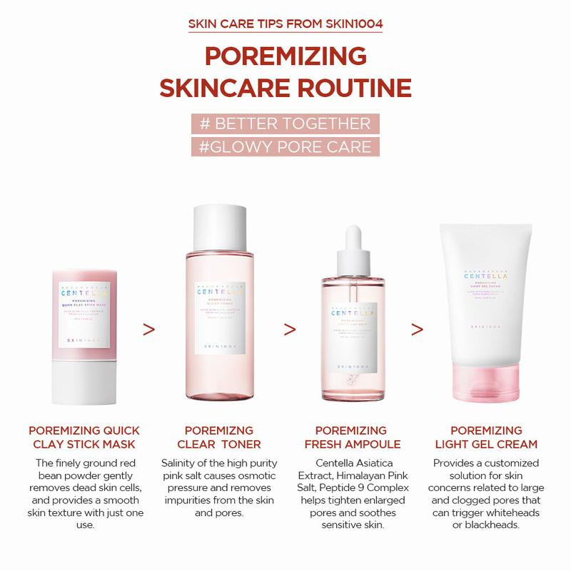 [SKIN1004 Official Shop] Poremizing Fresh Ampoule 1.69 Fl Oz. (50Ml) - Non-Comedogenic Serum with Centella Asiatica & Himalayan Pink Salt for Minimized Pores & Moisture